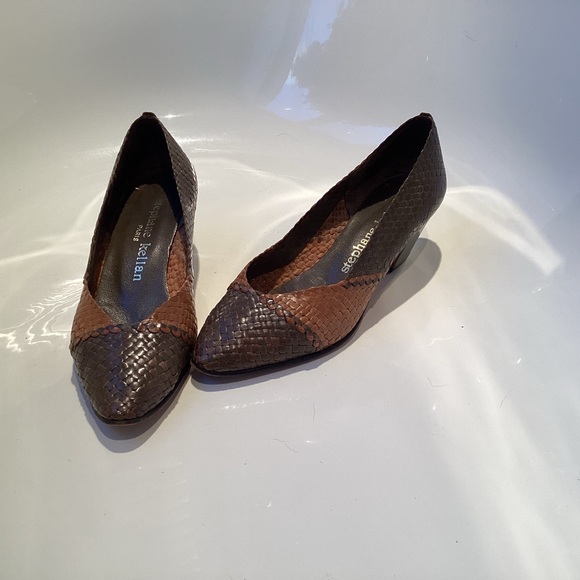 Stephane Kelian Brown and Tan Woven Heels - Picture 8 of 9